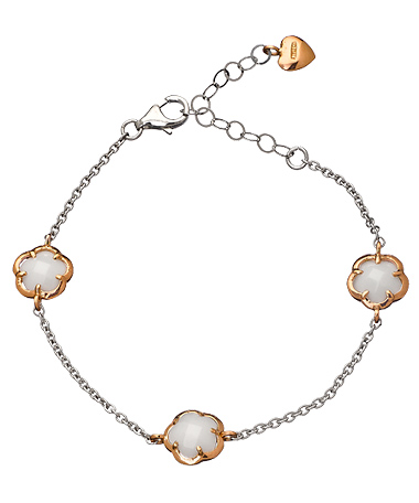 Elliott Chandler Rose and White Chain Bracelet