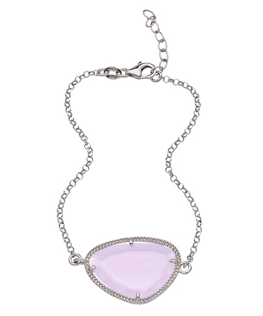 Elliot Chandler Rose Quartz Free Form Bracelet