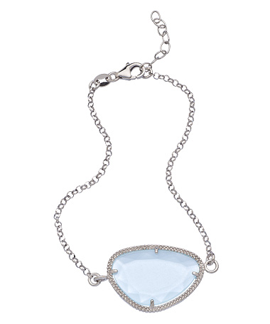Elliot Chandler Blue Quartz Free Form Bracelet