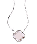 Elliot Chandler Chalcedony Four Leaf Clover Necklace