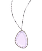 Elliot Chandler Rose Quartz Free Form Necklace