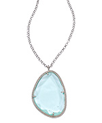 Elliot Chandler Green Quartz Free Form Necklace