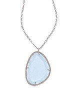 Elliot Chandler Blue Quartz Free Form Necklace