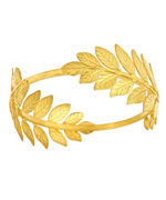 Emily Elizabeth Jewelry Polished Fern Leaf Bangle