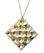 Emily Elizabeth Jewelry Polished Golden Saltine Necklace