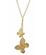 Emily Elizabeth Jewelry Polished Butterfly Duo Necklace