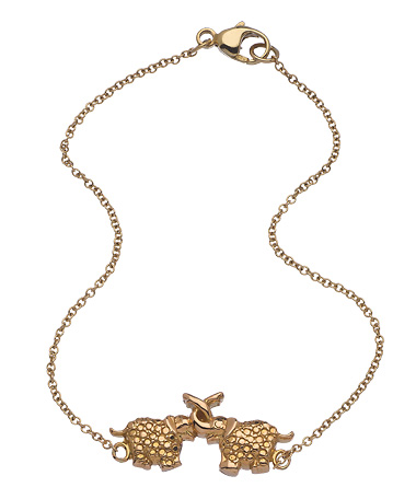 Emily and Ashley Elephant Charm Bracelet