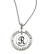 Erica Anenberg Monogram Halo Necklace