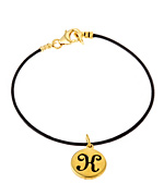 Erica Anenberg Gold Initial Disc Bracelet