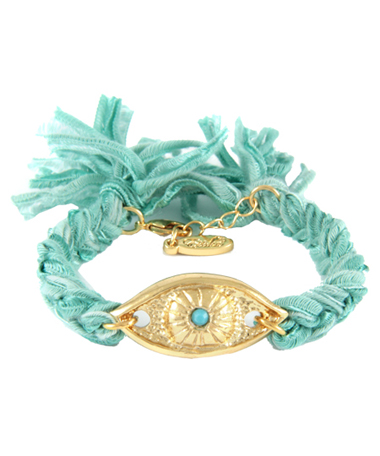 Ettika Vintage Evil Eye Charm Bracelet
