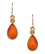 Evelyn Knight Carnelian Teardrop Earrings