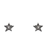 Fevi Reyes Discoteca Silver Star Burst Earrings