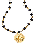 Flying Lizard Spinel Lotus Necklace