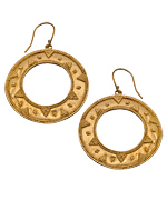 Flying Lizard Dot Hoop Earrings