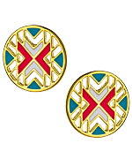 Foxy Originals Red White and Green Wig Wam Earrings