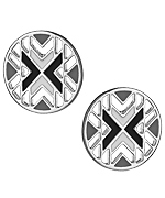 Foxy Originals Black and White Wig Wam Earrings