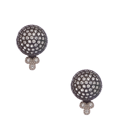Freida Rothman Pave Ball Stud Earrings