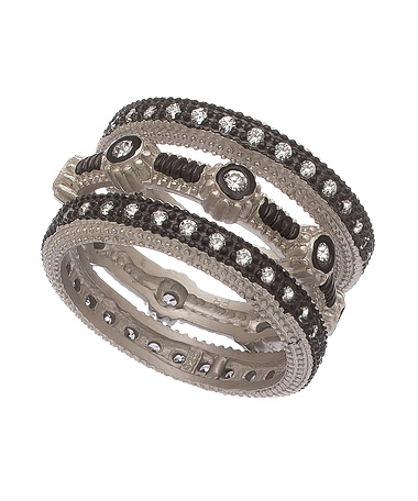 Freida Rothman Textured Eternity Stack Ring