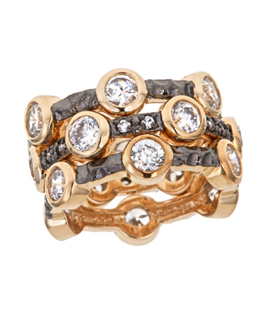 Belargo Six Stone Stack Rings