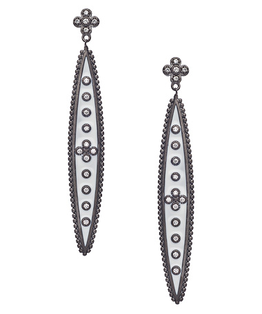 Freida Rothman Clover Long Pod Earrings