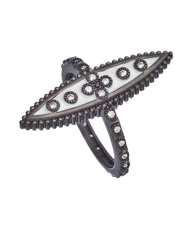 Freida Rothman Clover Long Pod Ring