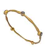 Athra Luxe Round Crystal Bangle