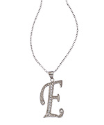 Dlux CZ Initial Pendant Necklace