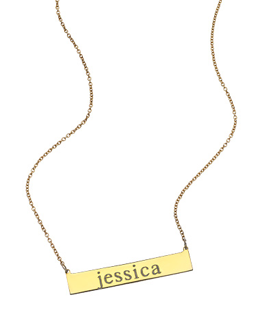 Sarah Chloe Leigh Bar Necklace