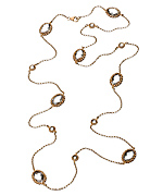 Genevive by CZC Rock Crystal Sparkle by the Yard Necklace