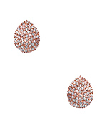 Genevive by CZC Rose Gold and CZ Teardrop Earrings