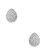 Genevive by CZC Silver and CZ Teardrop Earrings