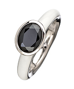 Giorgio Martello Milano White Lacquer Solitaire Ring