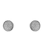 Greg Anthony Textured Silver Rhodium Stud Earrings