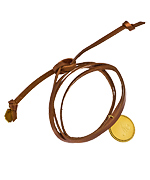 Grey Lee Copper Charmed  Initial Wrap Bracelet