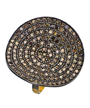 Hari Jewels Curved Disk Cocktail Ring