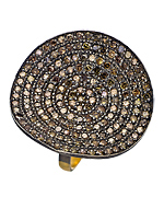 Hari Jewels Curved Disk Cocktail Ring