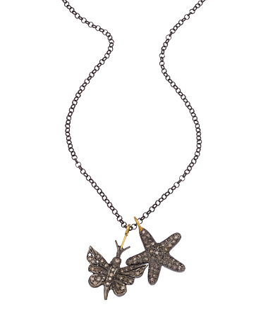 Haridra Hanita Butterfly and Starfish Necklace