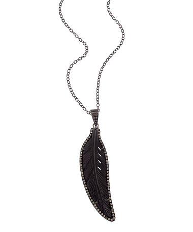 Haridra Bone Mina Leaf Necklace