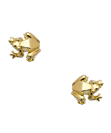 Harrison Morgan Gold Frog Stud Earrings
