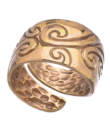 Heather Benjamin Batu by HB Floral Brass Ring