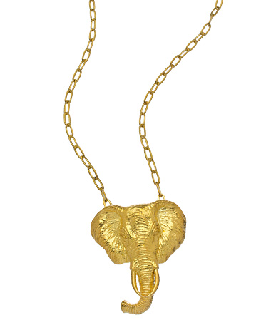 Heather Benjamin Elephant Necklace