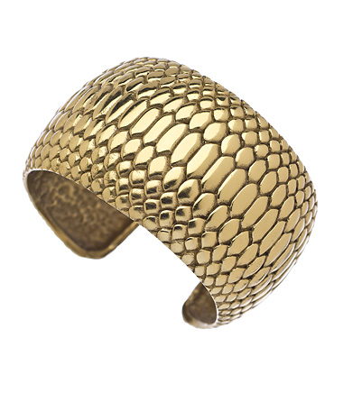 Heather Benjamin Cast Bronze Python Cuff