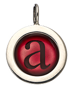 Heather Moore Burgundy Round Wide Frame Charm