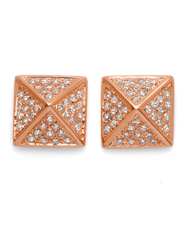 Majolie Rose Gold Spike Diamond Earrings