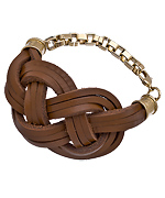 Jacqueline Pinto Leather Knot Bracelet