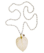 Jacqueline Pinto Gold Leaf Tranquility In The City Necklace