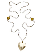 Jacqueline Pinto Tranquility In The City Heart Pendant Necklace