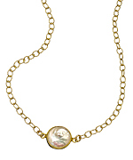 Jacqueline Pinto Mother of Pearl Rolo Necklace