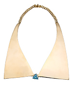 Janis by Janis Savitt Blue Crystal Gold Collar Necklace
