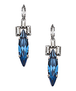 Janis by Janis Savitt Blue Marquise Crystal Drop Earrings